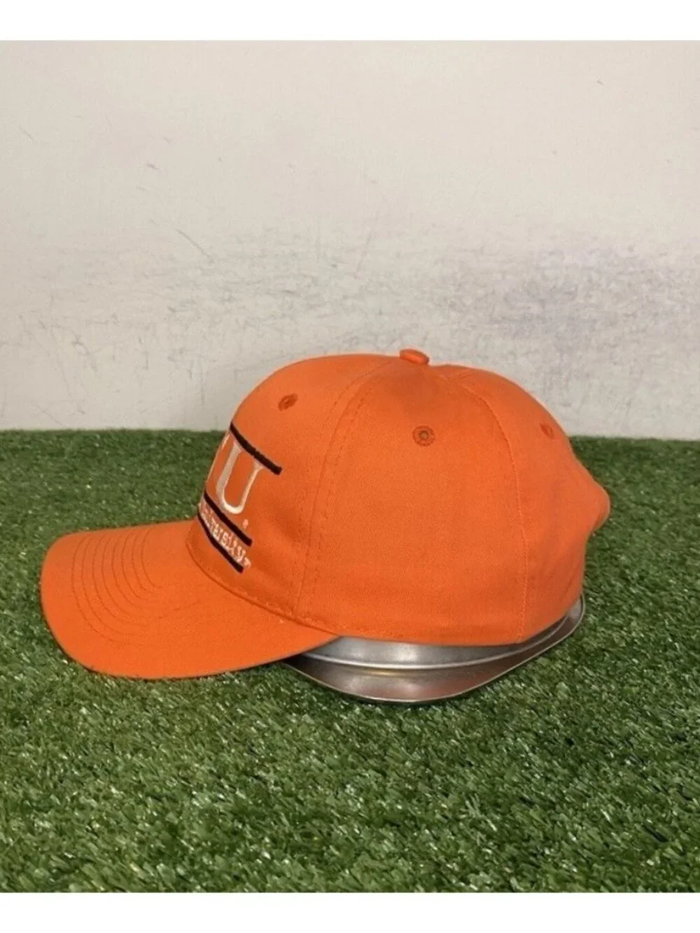 Vintage Oklahoma State Cowboys hat cap snap back orange the game split bar mens